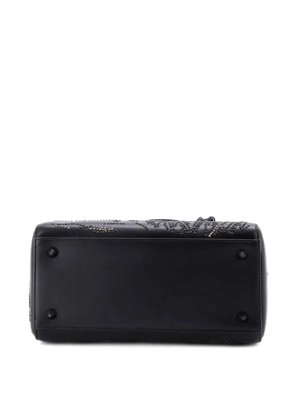Christian Dior Pre Owned Butterfly Lady Dior Bag Embroidered And Beaded Leather Medium Shoulder Bag — Same as shown — Size One Size — Back View