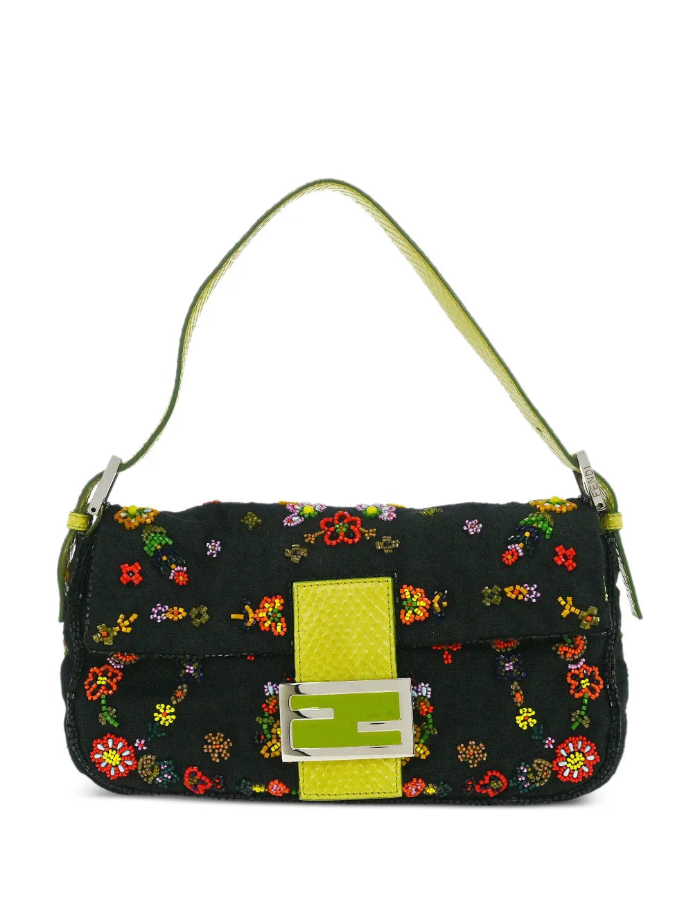 Fendi Pre Owned 2000 Baguette Beaded Shoulder Bag — Same as shown — Size One Size — Front View