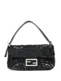 Fendi Pre Owned 2009 Baguette Sequin Embellished Shoulder Bag — Same as shown — Size One Size — Front View