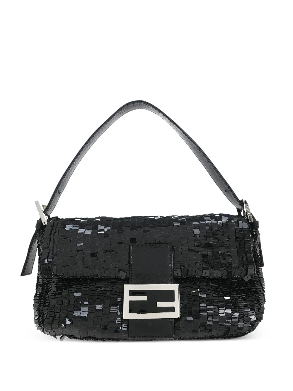 Fendi Pre Owned 2009 Baguette Sequin Embellished Shoulder Bag — Same as shown — Size One Size — Front View