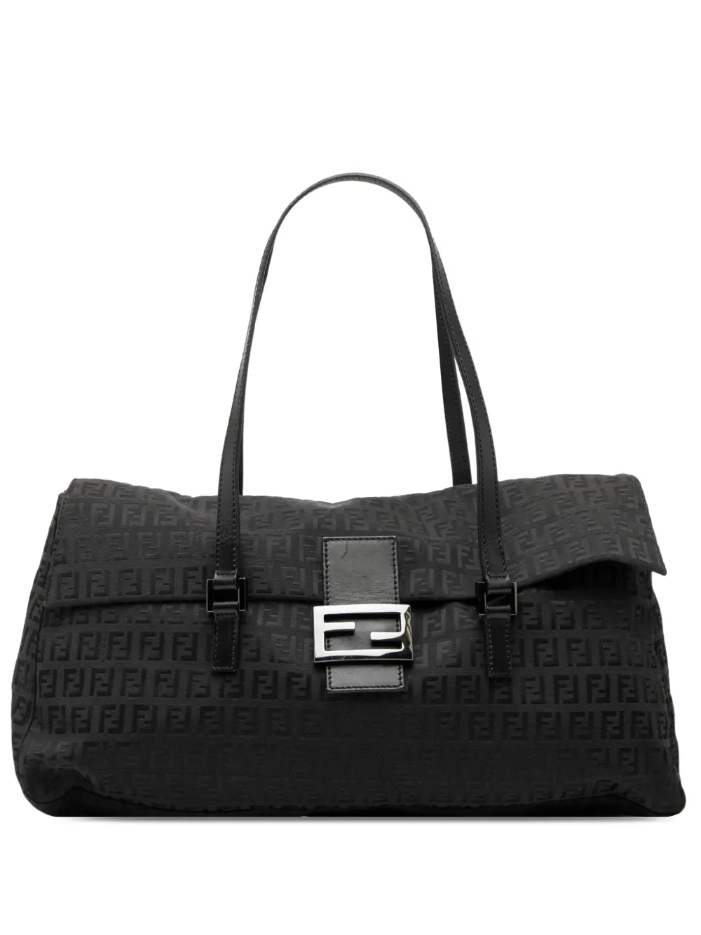 Fendi Pre Owned 2000 2010 Zucchino Canvas East West Shoulder Bag — Same as shown — Size One Size — Front View