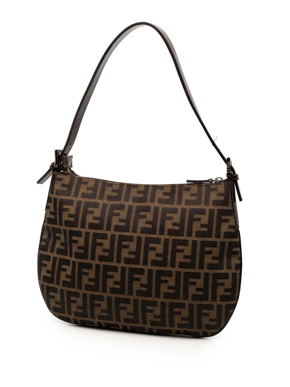 Fendi Pre Owned 2000 2010 Zucca Canvas Shoulder Bag — Same as shown — Size One Size — Back View