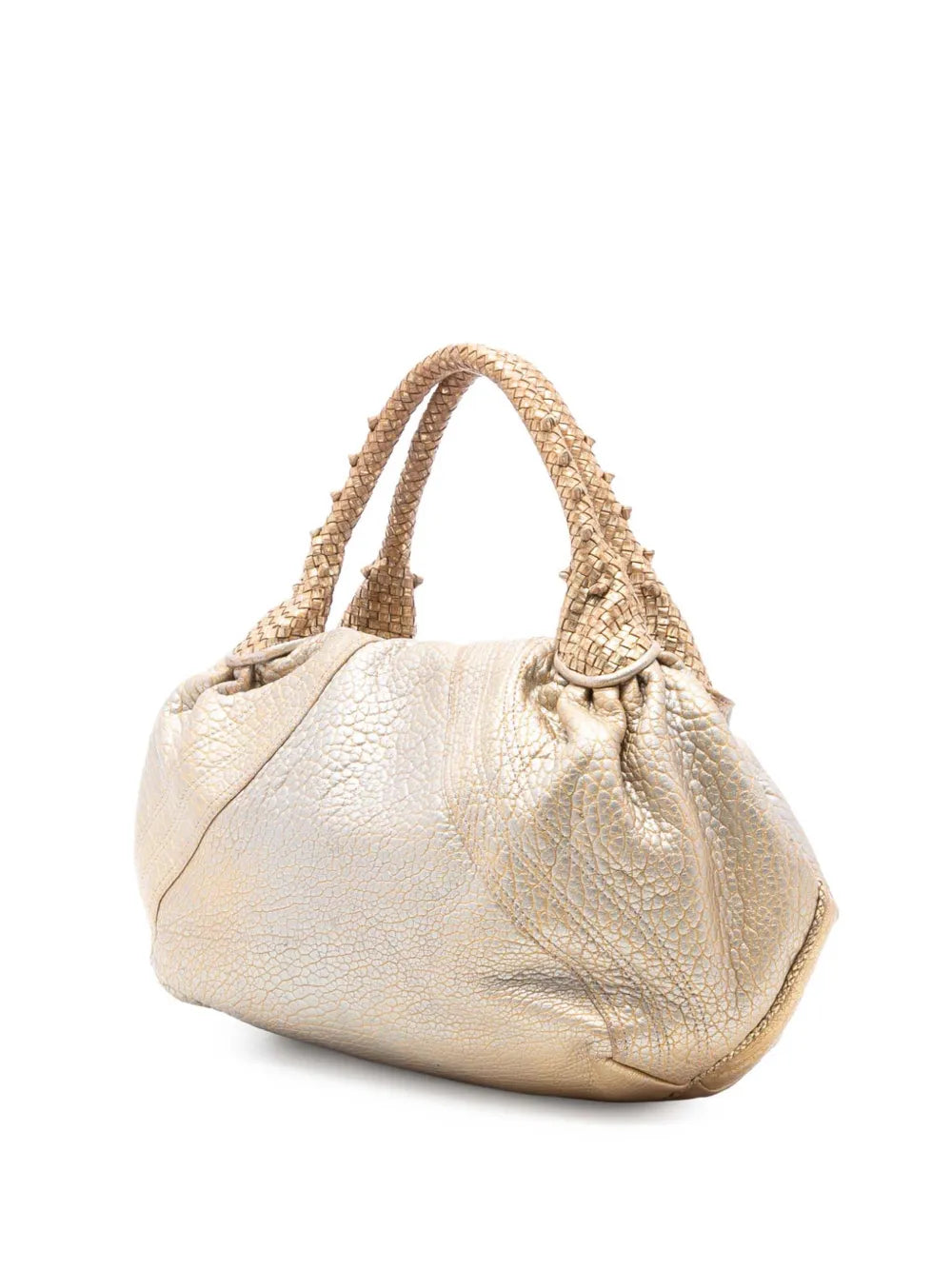 Fendi Pre Owned 2000 2010 Bimetal Nappa Spy Hobo Bag — Same as shown — Size One Size — Back View