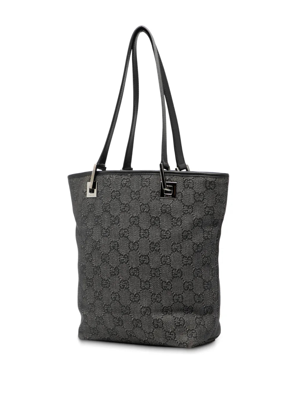 Gucci Pre Owned 2000 2015 Gg Denim Shoulder Bag — Same as shown — Size One Size — Back View