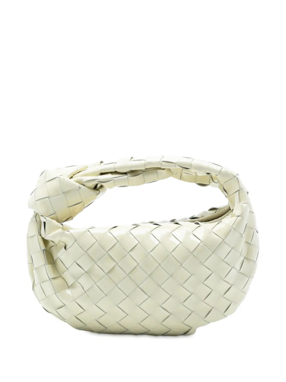 Bottega Veneta Pre Owned 2012 2025 Mini Patent Intrecciato Jodie Hobo Bag — Same as shown — Size One Size — Front View