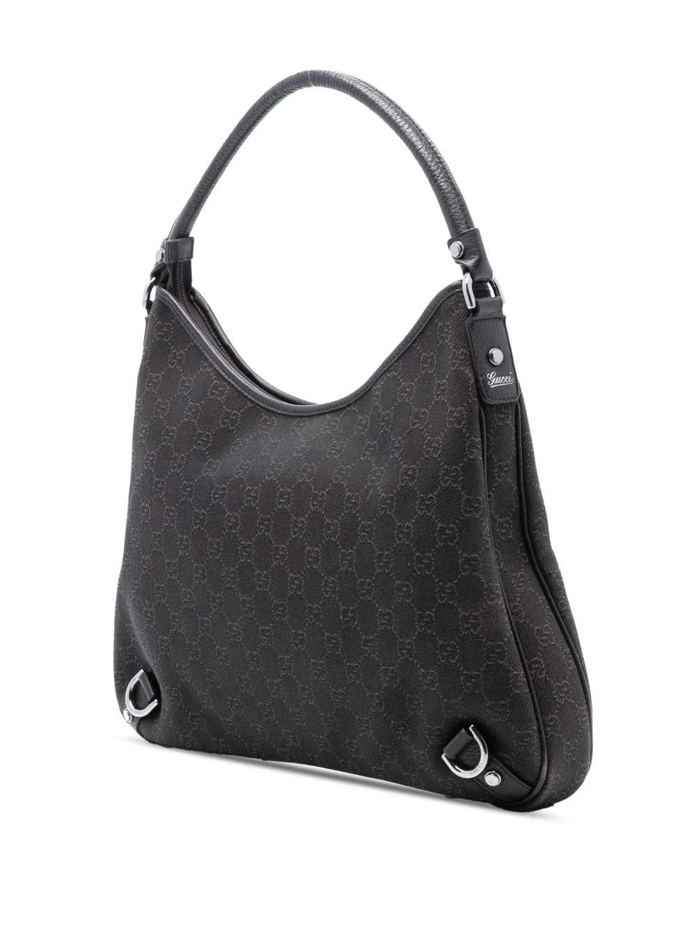 Gucci Pre Owned 2016 2025 Gg Denim Abbey D Ring Shoulder Bag — Same as shown — Size One Size — Back View
