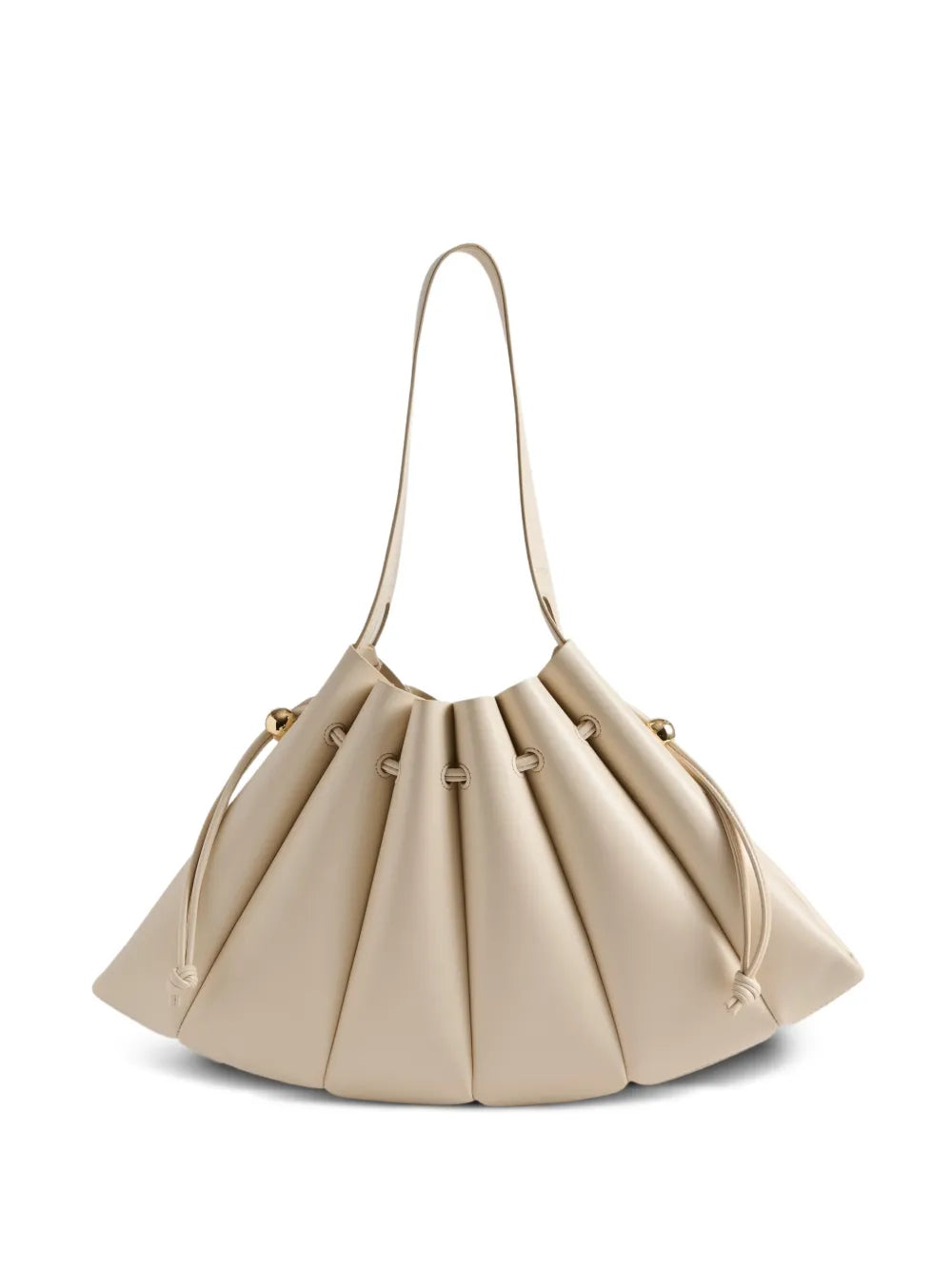 Themoire Calipso Bottalato Drawstring Detail Shoulder Bag — Same as shown — Size One Size — Front View