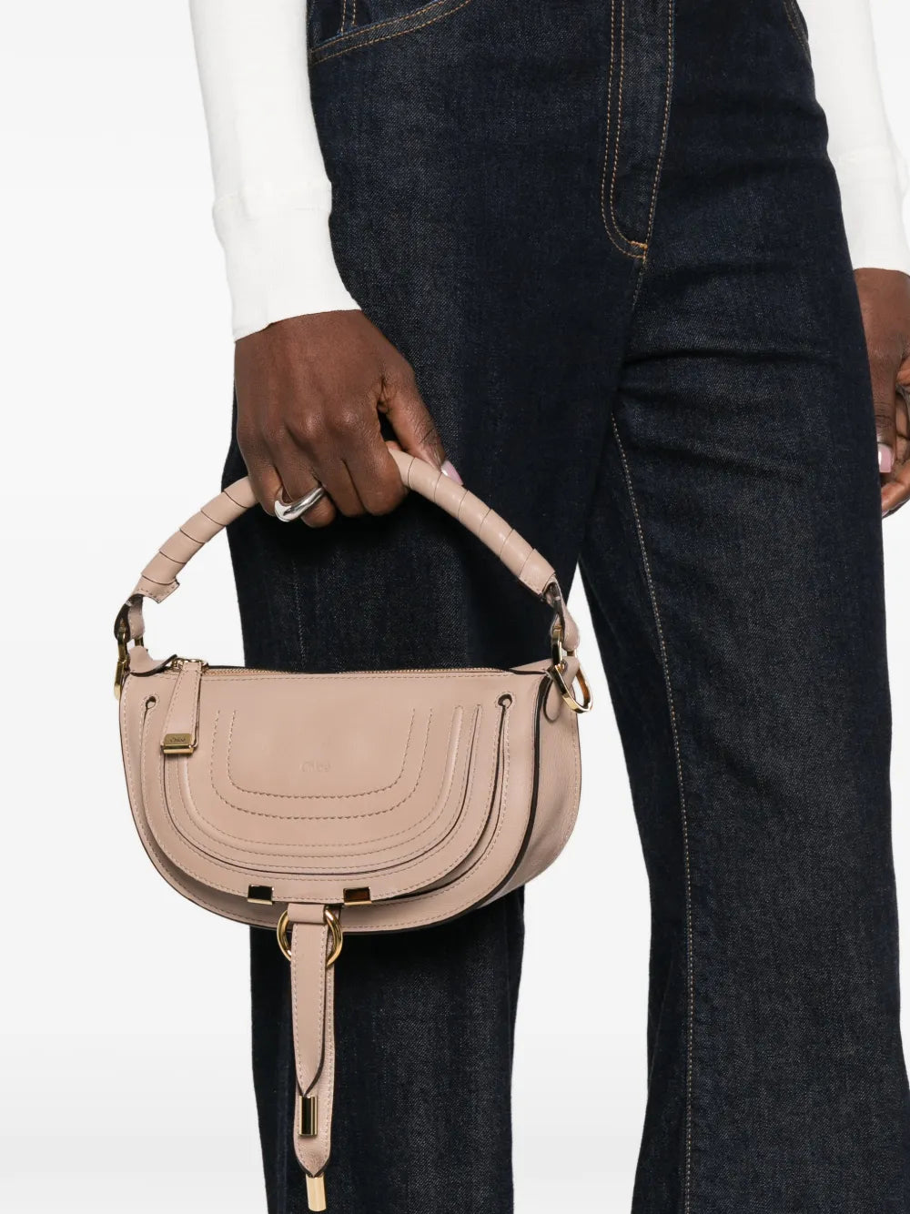 Chloe Mini Marcie Tote Bag — Same as shown — Size One Size — Side View