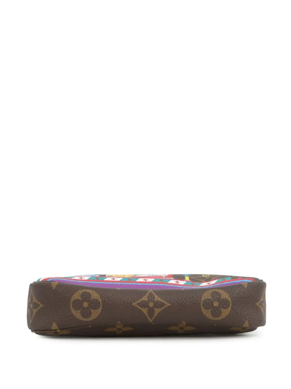 Louis Vuitton Pre Owned 2020 Monogram Vivienne Christmas Mini Pochette Accessoires Shoulder Bag — Same as shown — Size One Size — Top View
