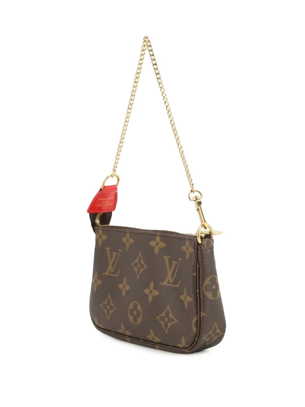 Louis Vuitton Pre Owned 2020 Monogram Vivienne Christmas Mini Pochette Accessoires Shoulder Bag — Same as shown — Size One Size — Back View