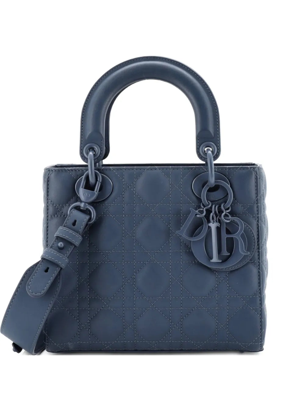 Christian Dior Pre Owned Ultra Matte My Abcdior Lady Dior Bag Cannage Quilt Calfskin Shoulder Bag — Same as shown — Size One Size — Front View