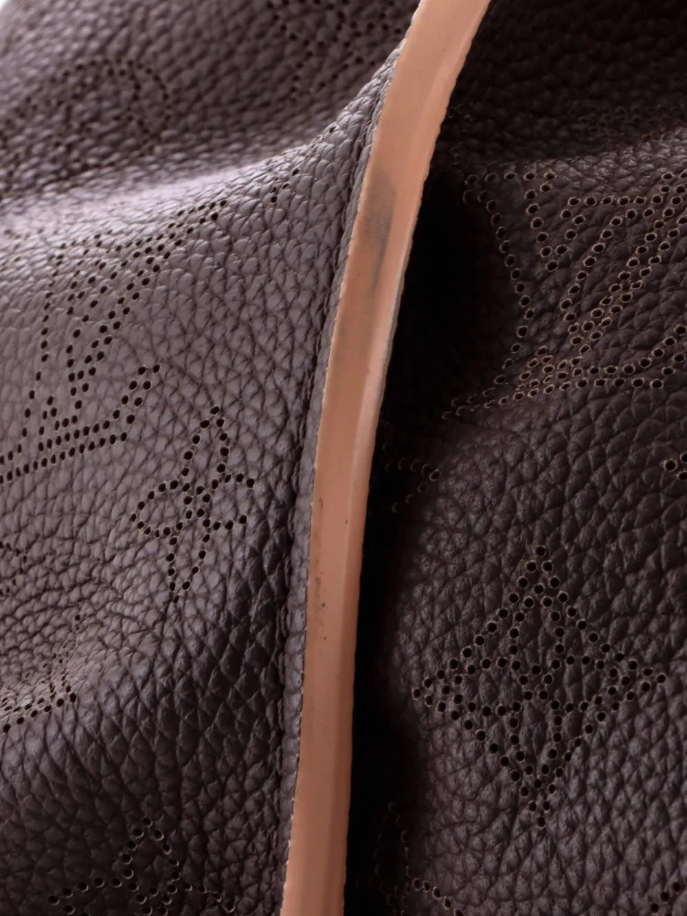 Louis Vuitton Pre Owned Carmel Mahina Leather Hobo Bag — Same as shown — Size One Size — Top View