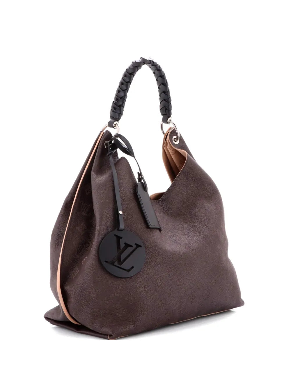 Louis Vuitton Pre Owned Carmel Mahina Leather Hobo Bag — Same as shown — Size One Size — Front View