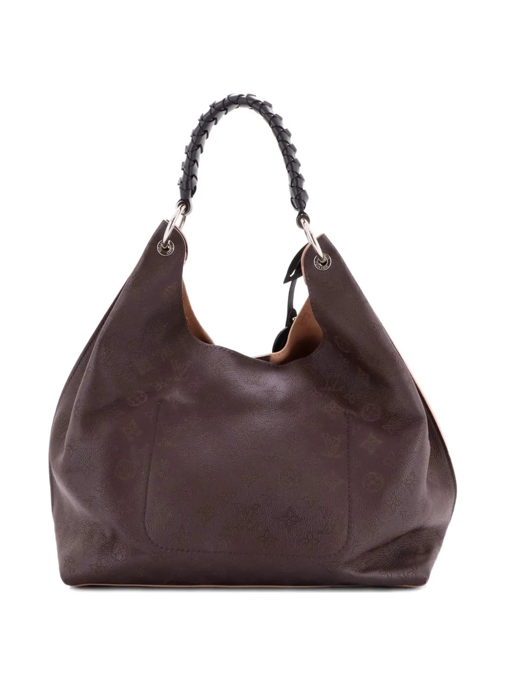 Louis Vuitton Pre Owned Carmel Mahina Leather Hobo Bag — Same as shown — Size One Size — Side View