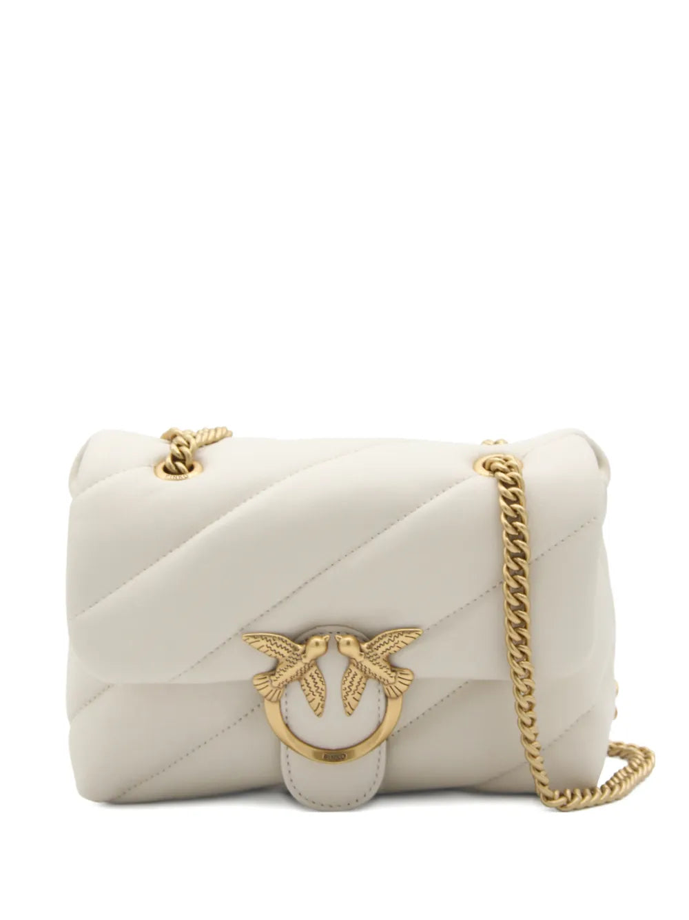 Pinko Quilted Chain Strap Shoulder Bag — Same as shown — Size One Size — Front View