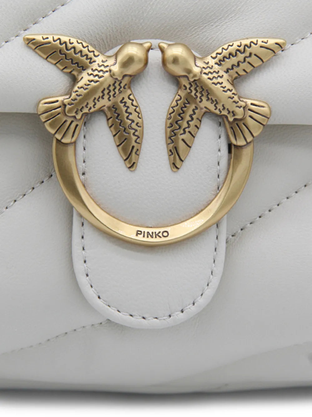 Pinko Quilted Chain Strap Shoulder Bag — Same as shown — Size One Size — Top View