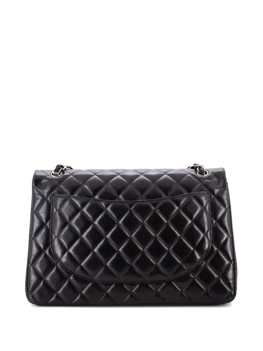 Chanel Pre Owned Classic Double Flap Bag Quilted Lambskin Maxi Shoulder Bag — Same as shown — Size One Size — Side View