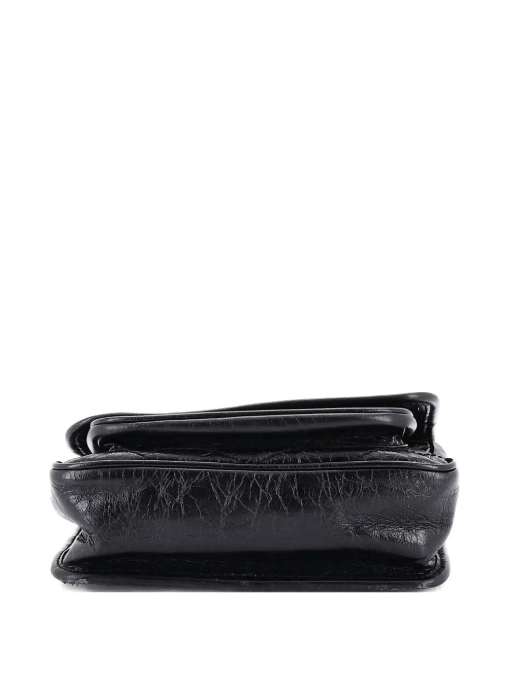Saint Laurent Pre Owned Niki Chain Flap Bag Matelasse Chevron Leather Baby Shoulder Bag — Same as shown — Size One Size — Top View