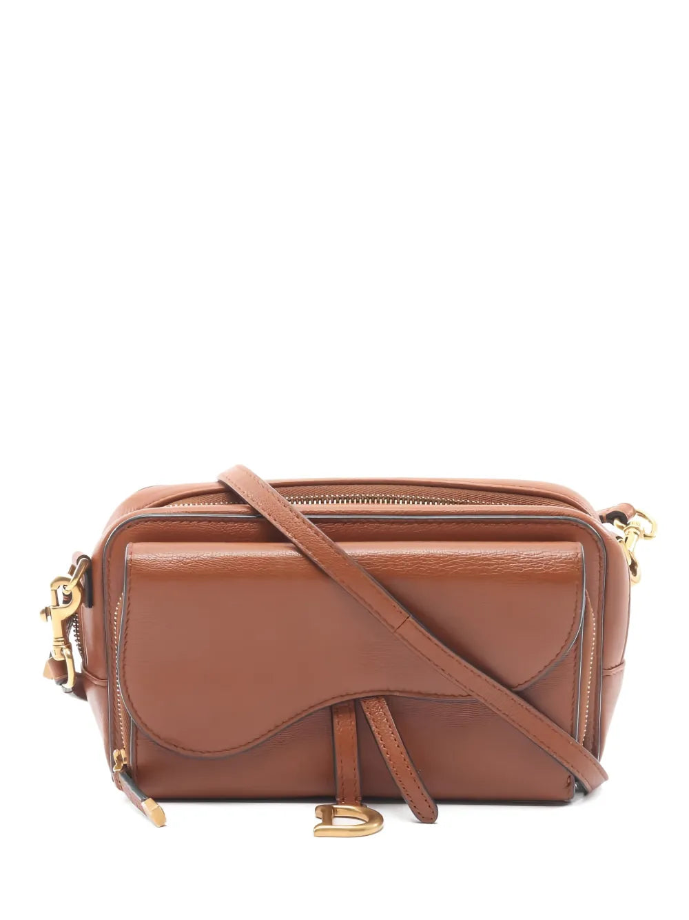Christian Dior Pre Owned 2010S Double Saddle Pouch Shoulder Bag — Same as shown — Size One Size — Front View