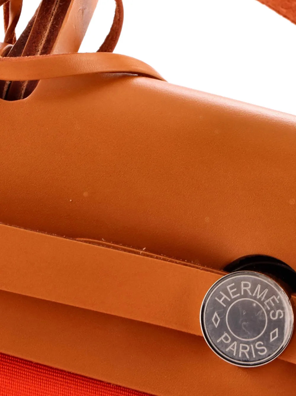 Hermes Pre Owned Herbag Zip Leather And Toile 31 Shoulder Bag — Same as shown — Size One Size — Detail View