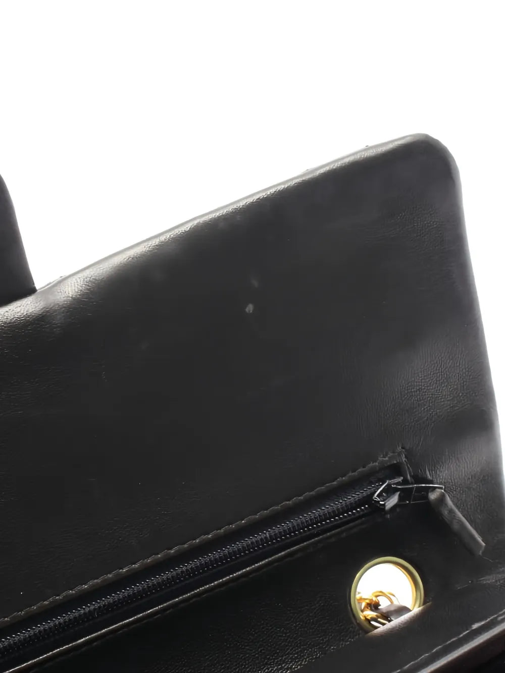 Chanel Pre Owned 1991 1994 Double Flap Quilted Chain Strap Shoulder Bag — Same as shown — Size One Size — Detail View