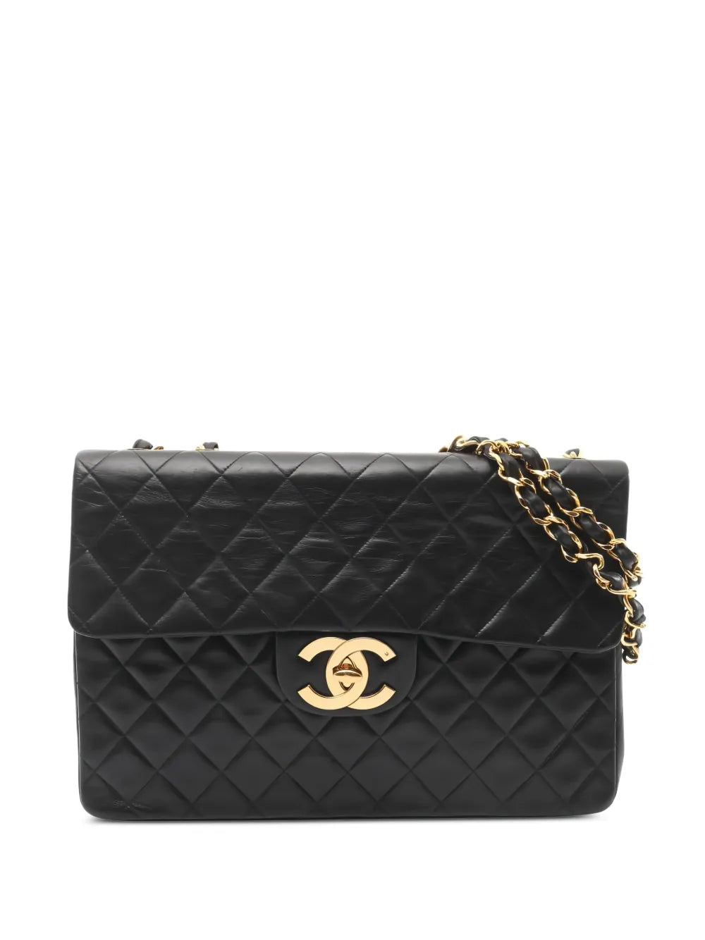 Chanel Pre Owned 1991 1994 Classic Flap Chain Strap Quilted Shoulder Bag — Same as shown — Size One Size — Front View