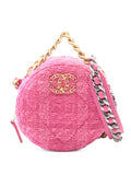 Chanel Pre Owned 2019 Chain Strap Tweed Mini Bag — Same as shown — Size One Size — Front View