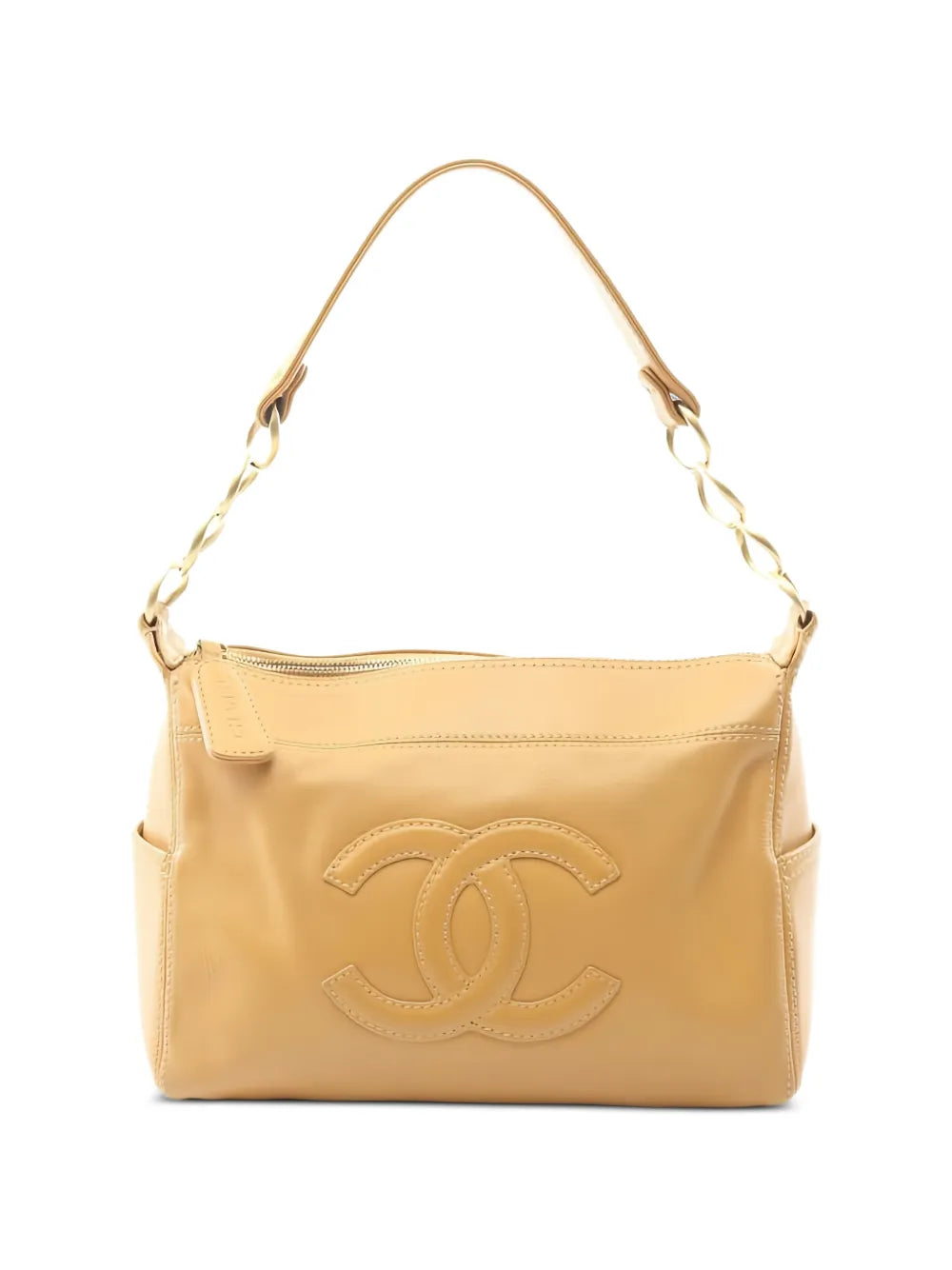 Chanel Pre Owned 2003 2004 Coco Mark Chain Detail Shoulder Bag — Same as shown — Size One Size — Front View
