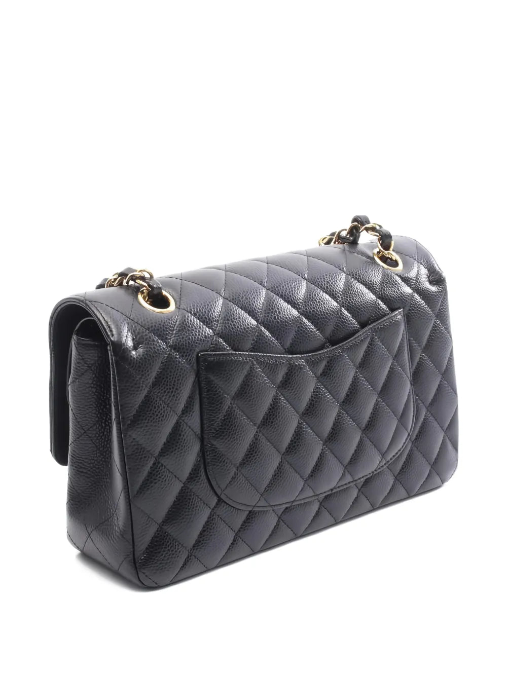 Chanel Pre Owned 2018 Double Flap Chain Strap Shoulder Bag — Same as shown — Size One Size — Side View