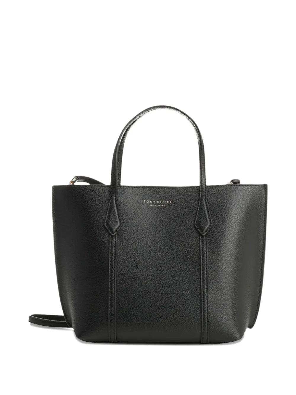 Tory Burch Small Perry Logo Leather Shoulder Bag — Same as shown — Size One Size — Front View