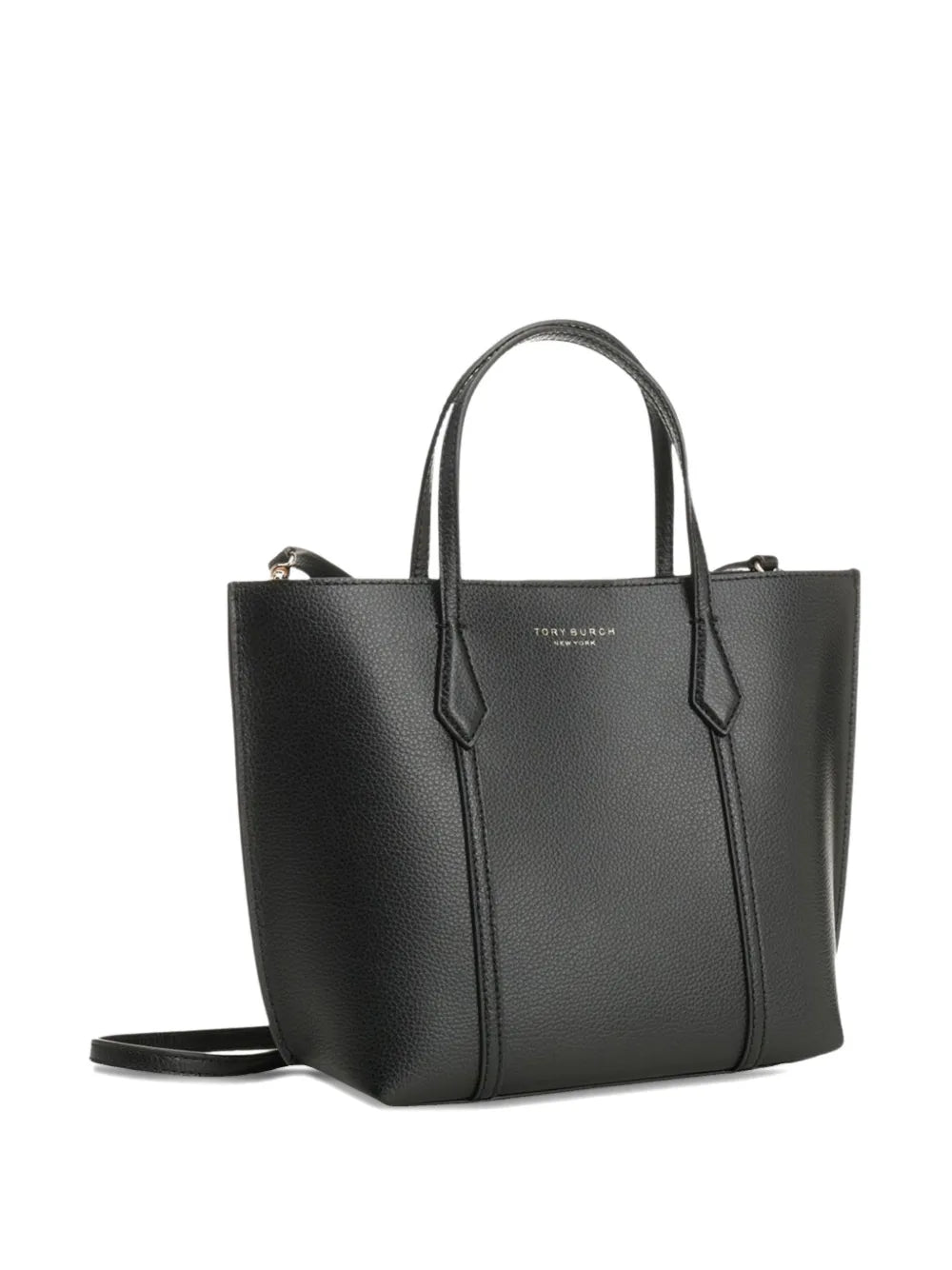 Tory Burch Small Perry Logo Leather Shoulder Bag — Same as shown — Size One Size — Back View