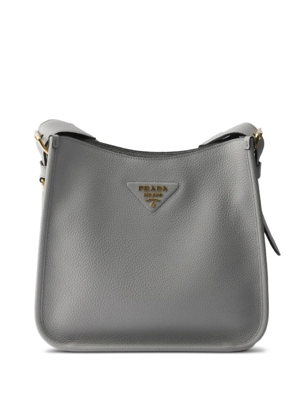 Prada Logo Detail Leather Shoulder Bag — Same as shown — Size One Size — Front View