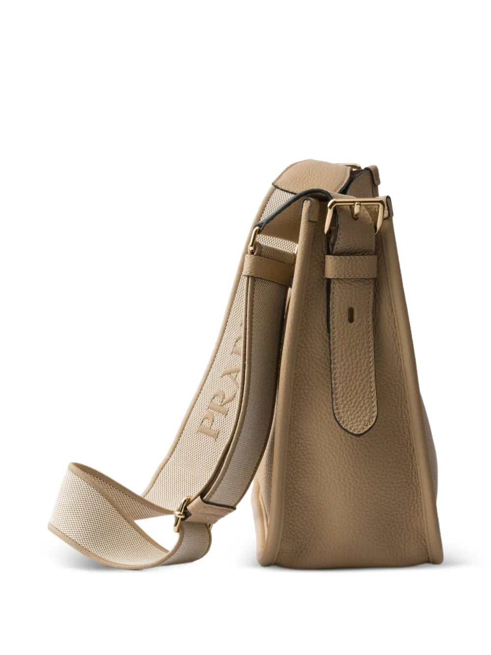 Prada Logo Detail Leather Shoulder Bag — Same as shown — Size One Size — Top View