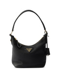 Prada Logo Plaque Leather Shoulder Bag — Same as shown — Size One Size — Front View