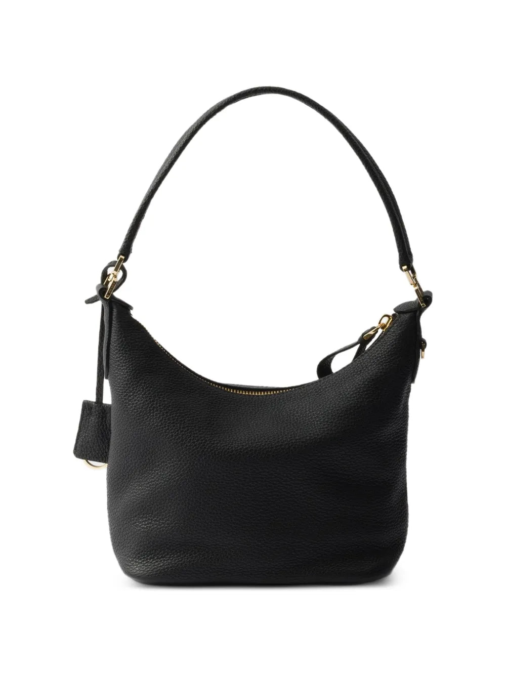 Prada Logo Plaque Leather Shoulder Bag — Same as shown — Size One Size — Side View