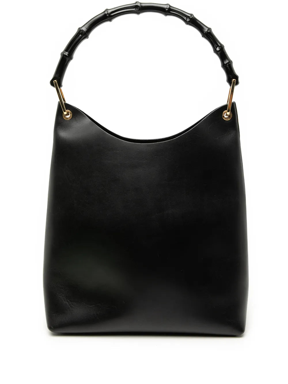 Gucci Pre Owned 20Th Century Leather Bamboo Shoulder Bag — Same as shown — Size One Size — Front View