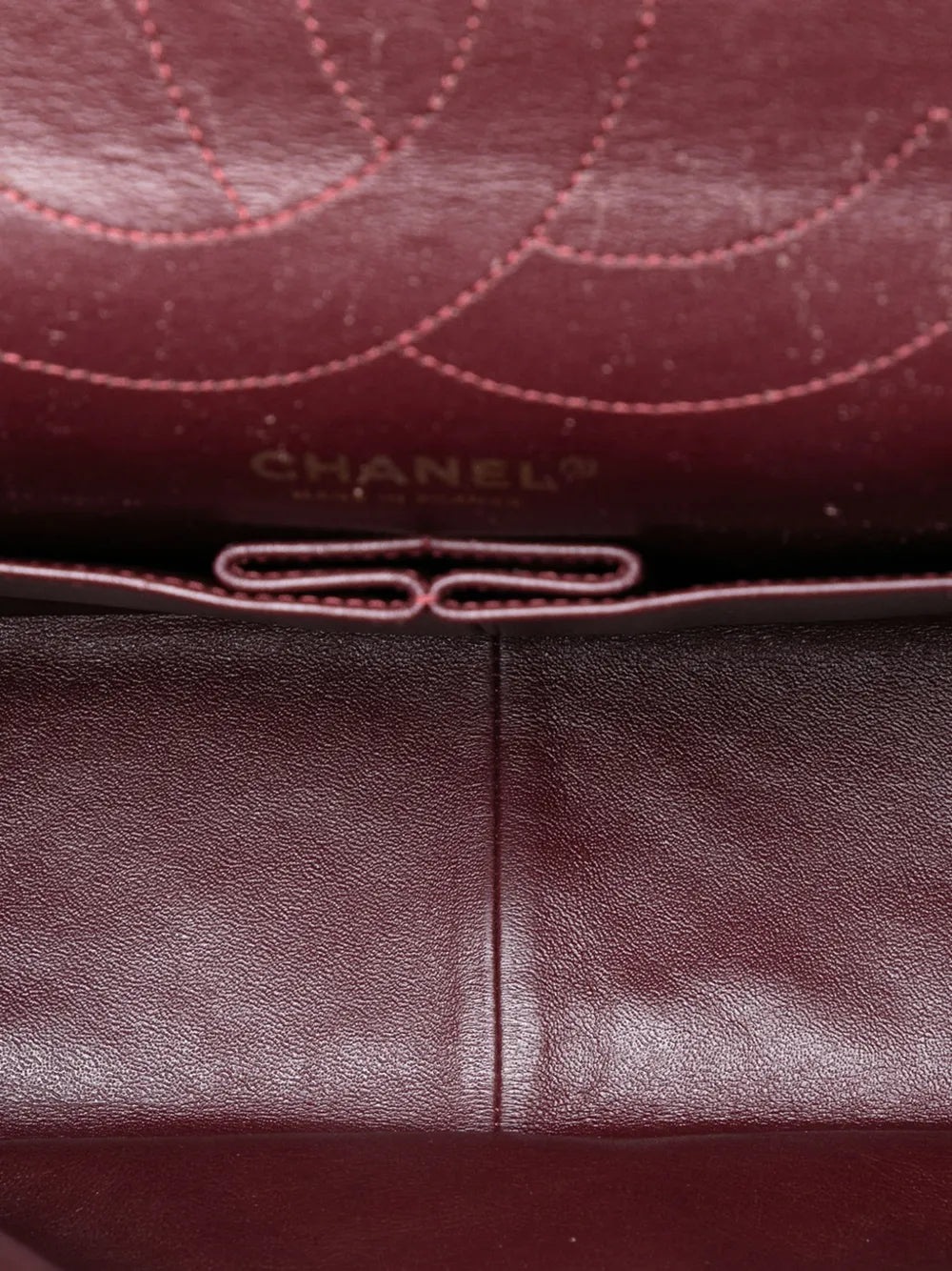 Chanel Pre Owned 2009 2010 Reissue 255 Aged Calfskin Double Flap 226 Shoulder Bag — Same as shown — Size One Size — Detail View