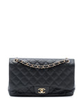 Chanel Pre Owned 2010 2011 Jumbo Classic Caviar Double Flap Shoulder Bag — Same as shown — Size One Size — Front View