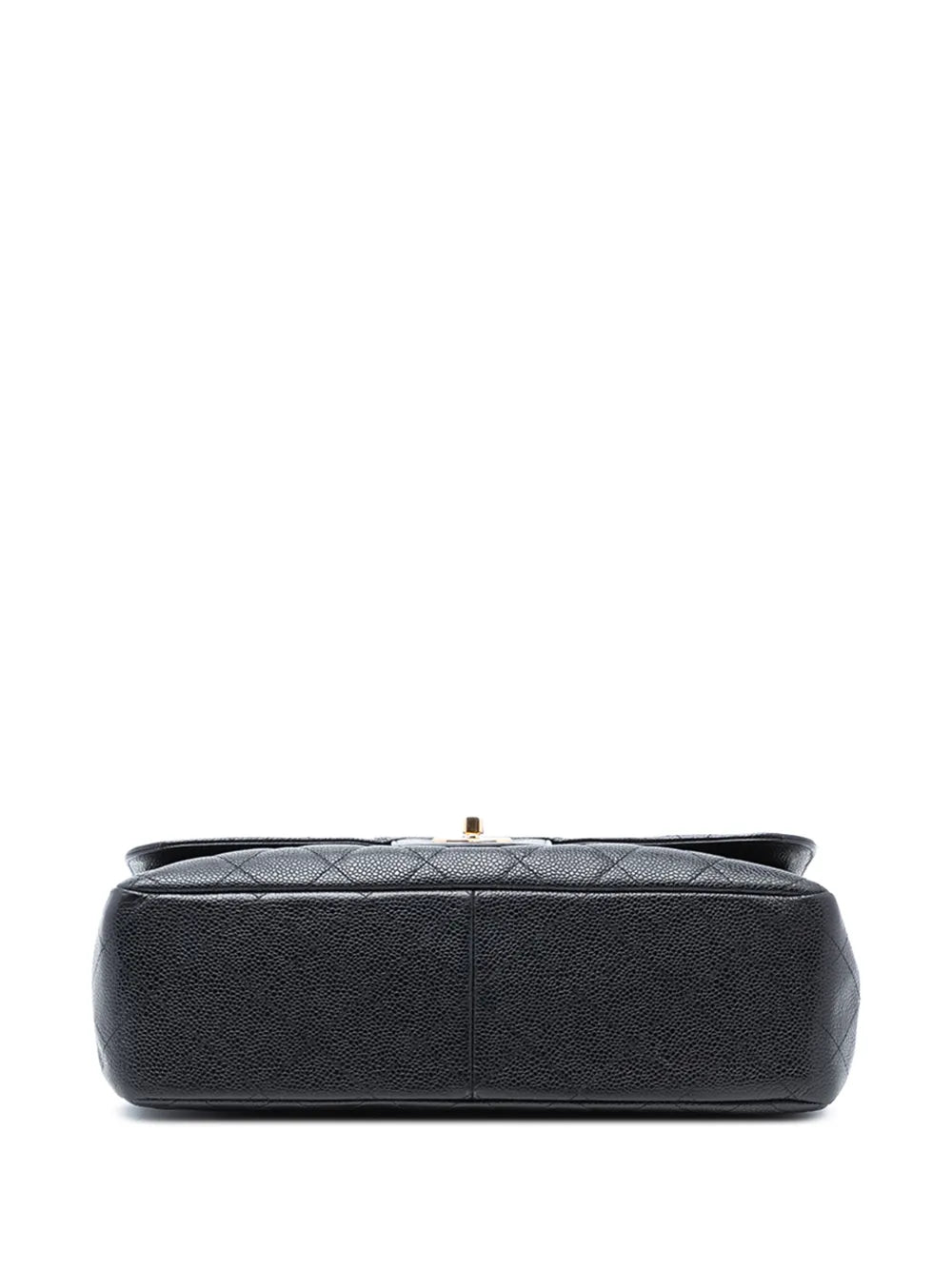 Chanel Pre Owned 2010 2011 Jumbo Classic Caviar Double Flap Shoulder Bag — Same as shown — Size One Size — Top View