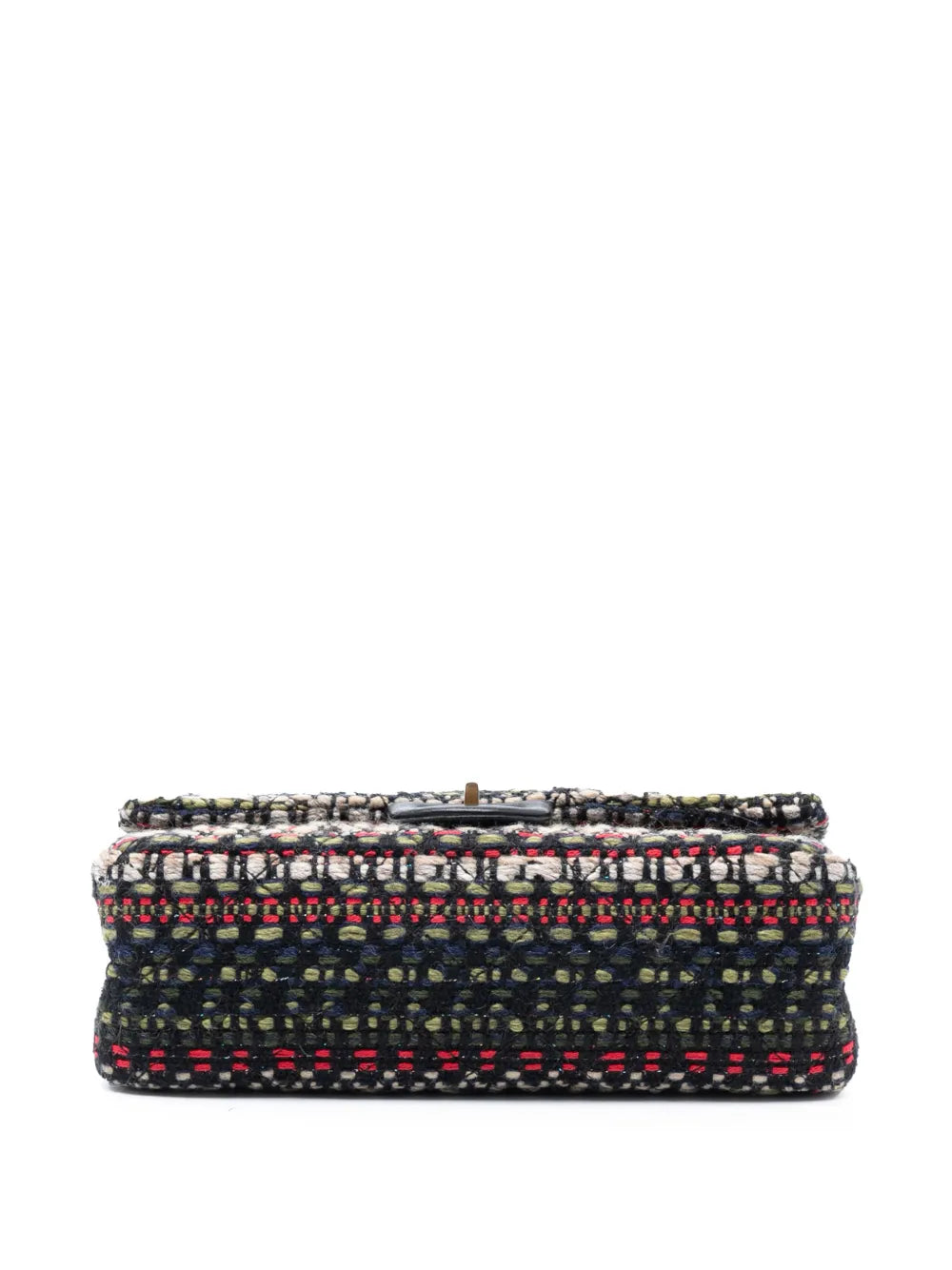 Chanel Pre Owned 2015 2016 Reissue 255 Quilted Tweed Double Flap 225 Shoulder Bag — Same as shown — Size One Size — Top View