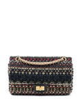 Chanel Pre Owned 2015 2016 Reissue 255 Quilted Tweed Double Flap 225 Shoulder Bag — Same as shown — Size One Size — Front View