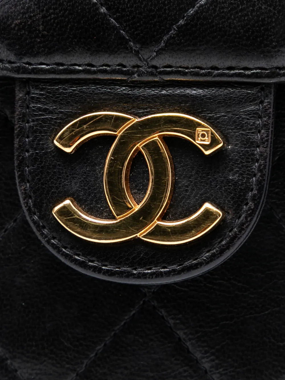 Chanel Pre Owned 1994 1996 Medium Cc Quilted Lambskin Single Flap Shoulder Bag — Same as shown — Size One Size — Lifestyle View