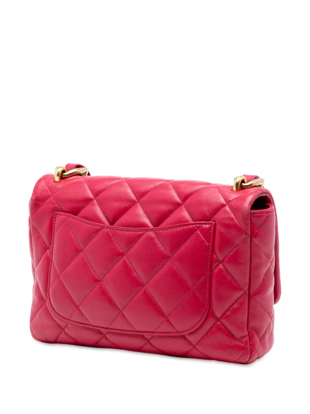 Chanel Pre Owned 2021 2025 Large Quilted Lambskin Funky Town Flap Shoulder Bag — Same as shown — Size One Size — Back View