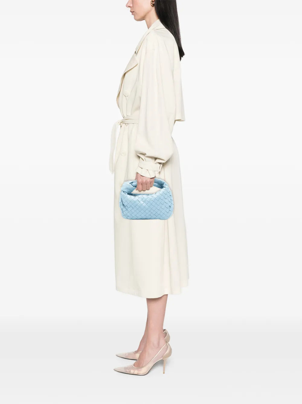 Bottega Veneta Pre Owned 2012 2025 Mini Nappa Intrecciato Jodie Hobo Bag — Same as shown — Size One Size — Side View