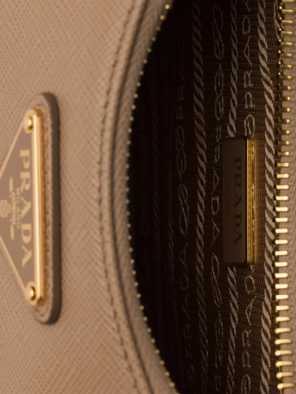 Prada Mini Re Edition Saffiano Leather Shoulder Bag — Same as shown — Size One Size — Detail View