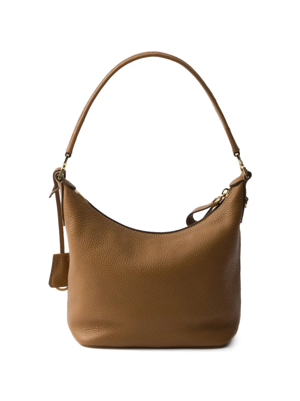 Prada Logo Plaque Leather Shoulder Bag — Same as shown — Size One Size — Side View