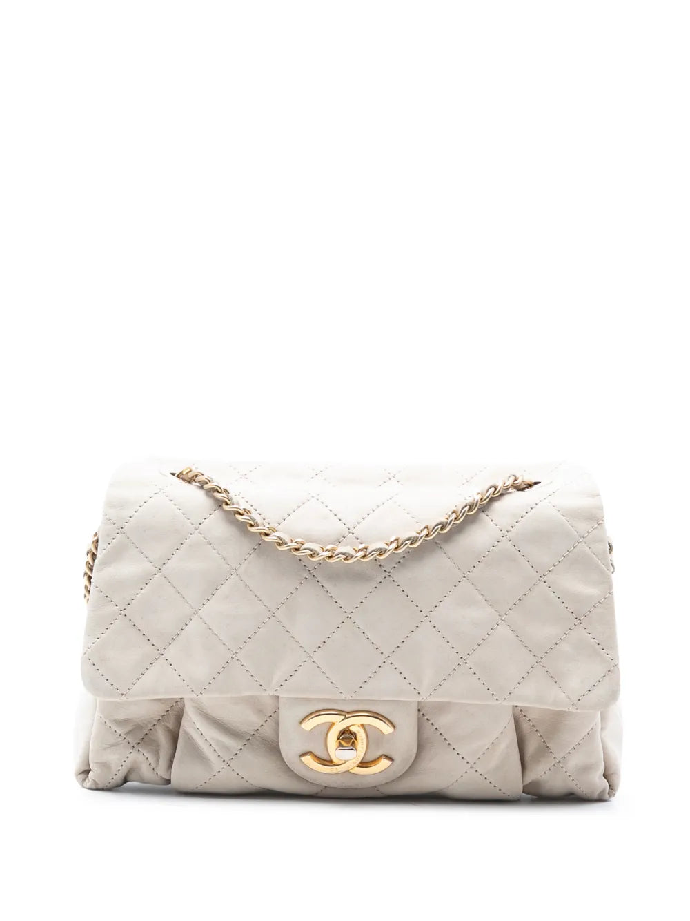 Chanel Pre Owned 2011 Small Iridescent Quilted Calfskin Chic Quilt Flap Shoulder Bag — Same as shown — Size One Size — Front View
