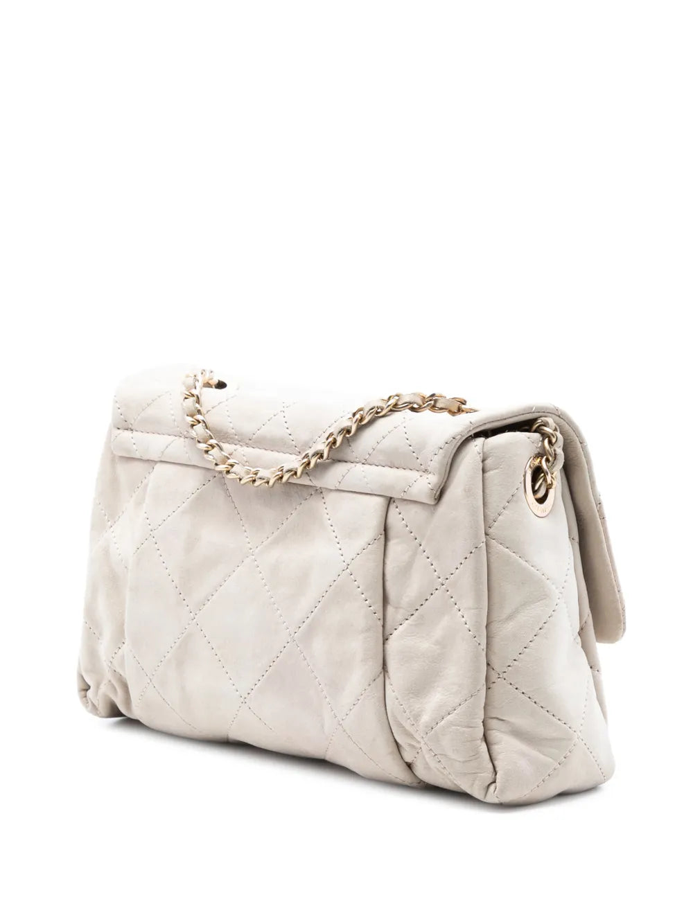 Chanel Pre Owned 2011 Small Iridescent Quilted Calfskin Chic Quilt Flap Shoulder Bag — Same as shown — Size One Size — Back View