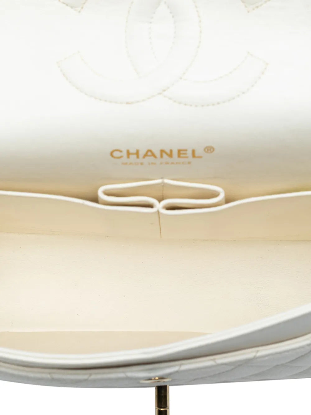 Chanel Pre Owned 2003 2004 Medium Classic Caviar Double Flap Shoulder Bag — Same as shown — Size One Size — Detail View