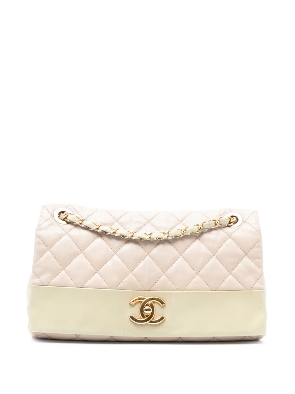 Chanel Pre Owned 2014 2015 Medium Quilted Calfskin Soft Elegance Flap Shoulder Bag — Same as shown — Size One Size — Front View